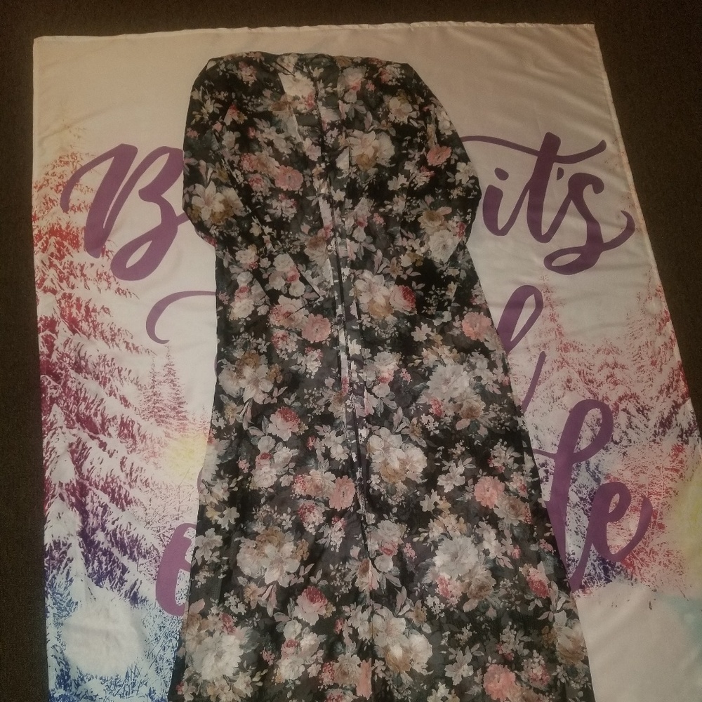 Open front kimono